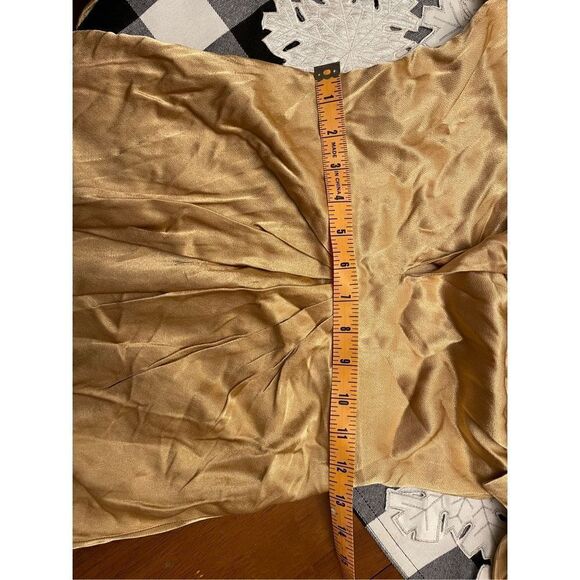 Free People - FELICITY PLUNGED TIE FRONT MINI DRESS - PORCINI by Shona Joy size - Picture 15 of 16